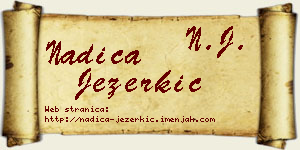 Nadica Jezerkić vizit kartica